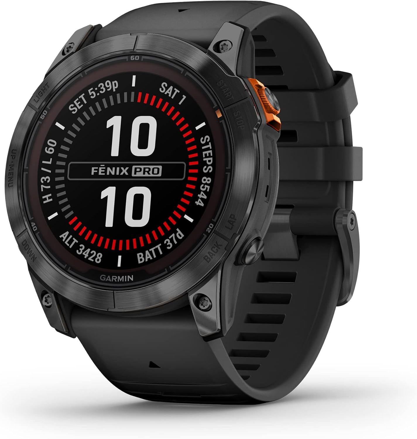 Garmin fēnix 7X Pro Solar, Multisport GPS Smartwatch, Built-in Flashlight, Solar Charging Capability, Black