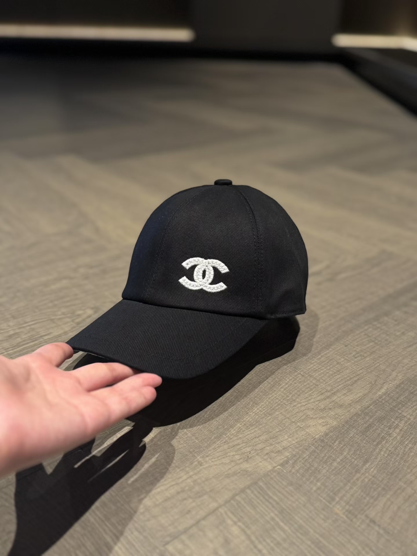 Chanel Cc Black and White Baseball Cap #379927