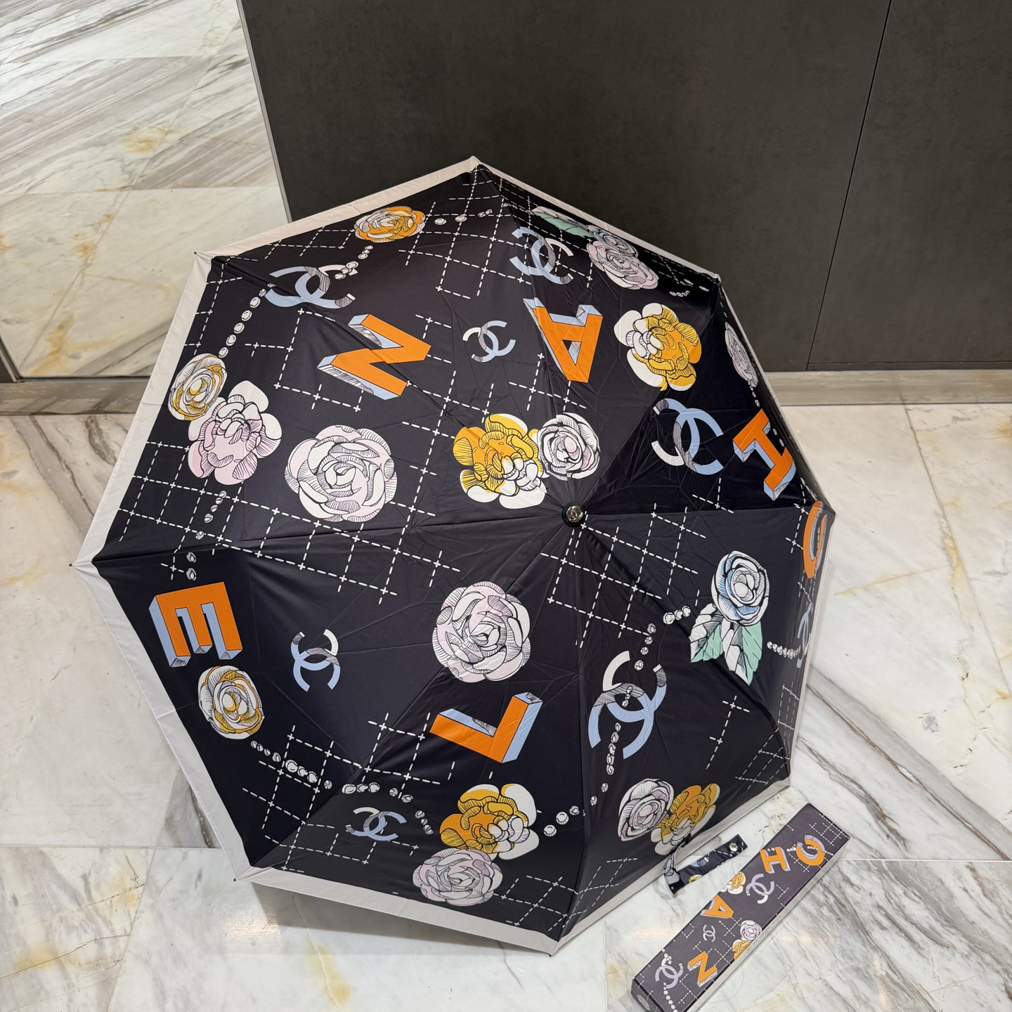 [TOP] CHANEL Umbrella - Black - 711 Luxury