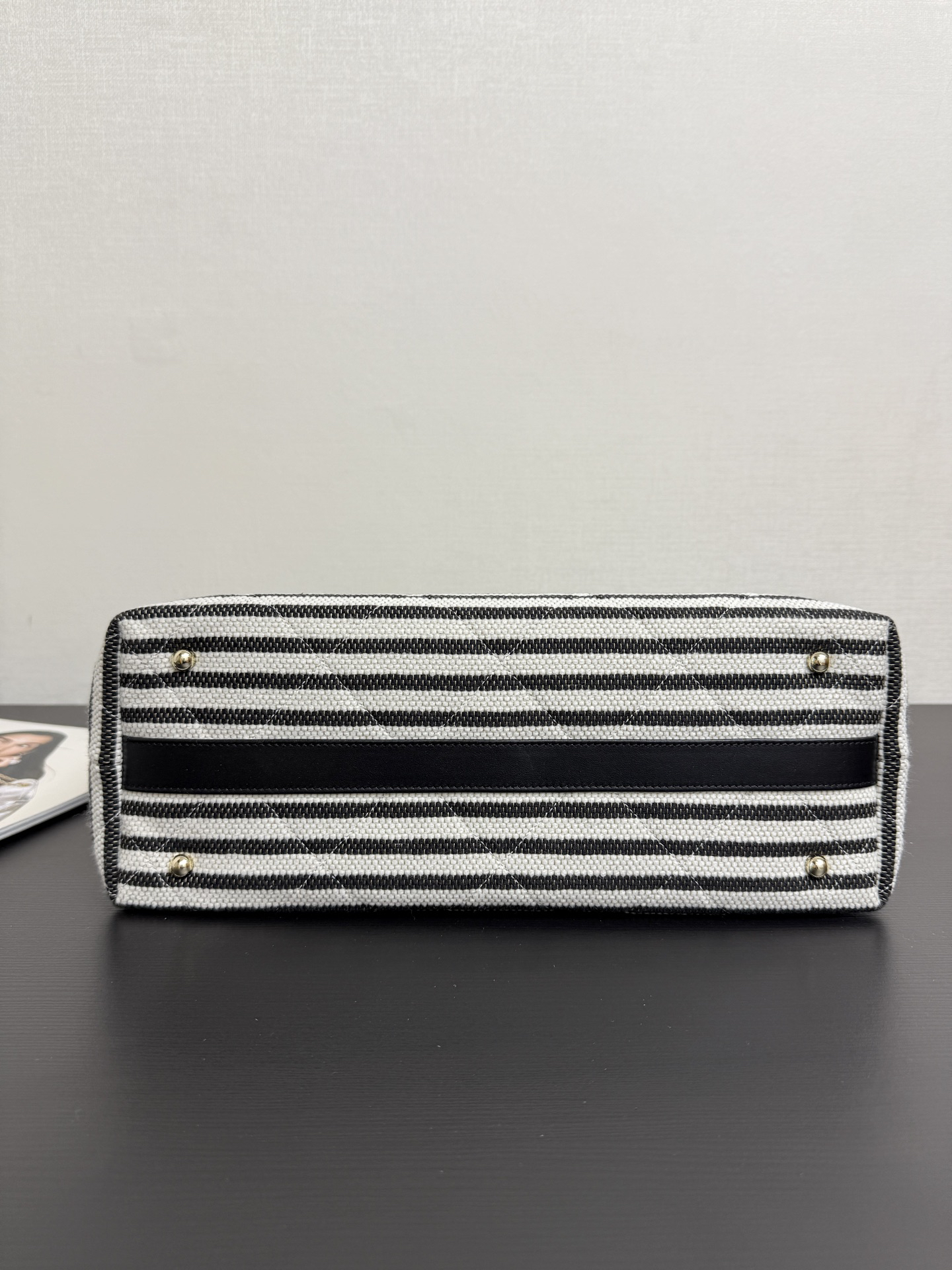 [TOP] CHANEL Beach Shopping Bag 46x25x13cm - Black