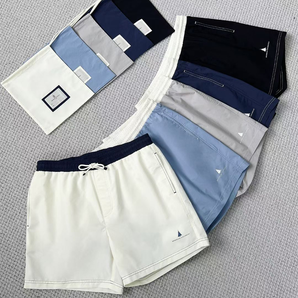 Brunello Cucinelli Logo-print Swim Shorts #384437