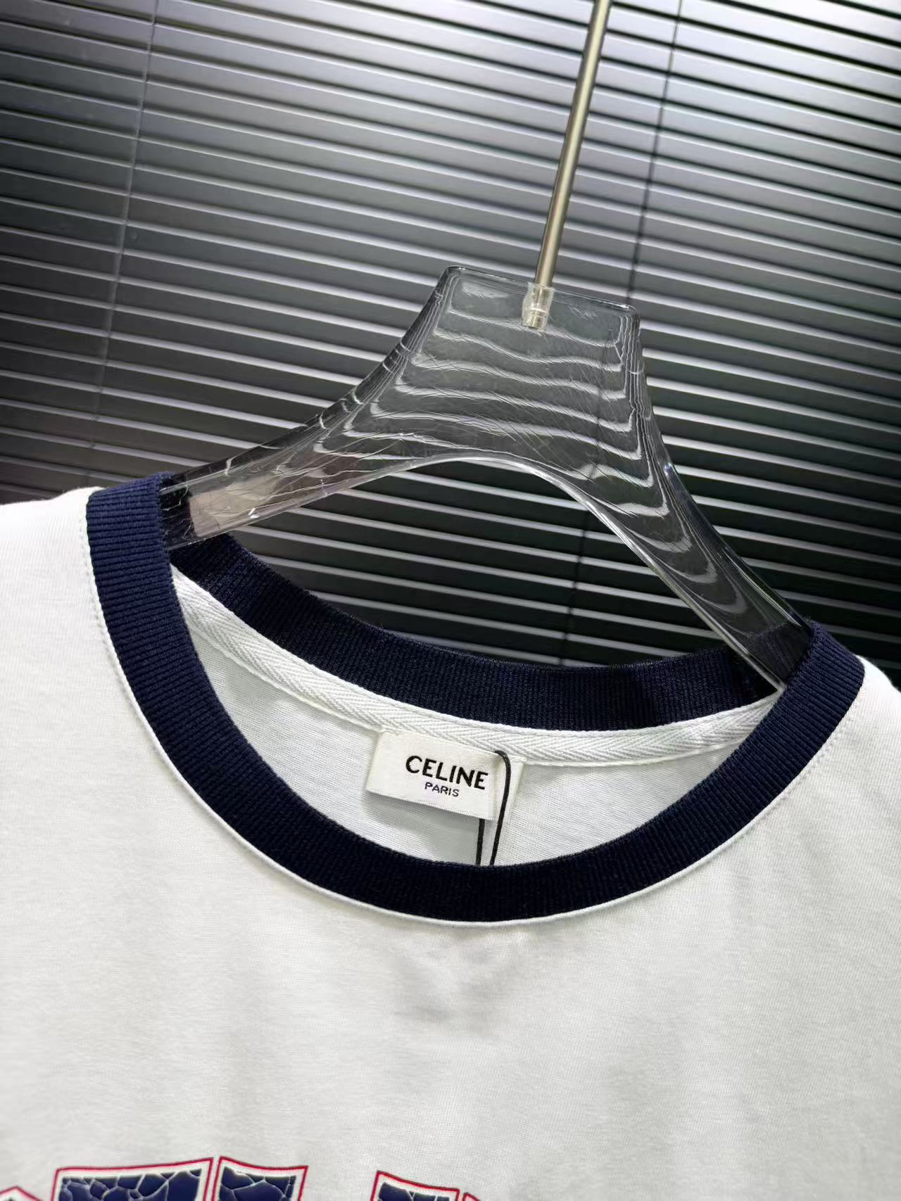 [TOP] CELINE Short-Sleeve T-Shirt - White