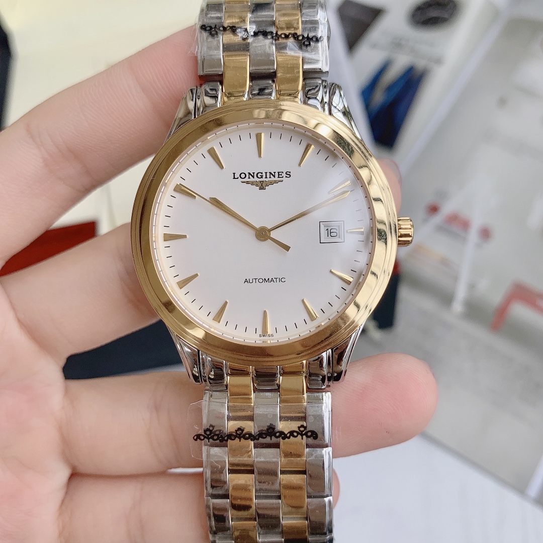 [TOP] LONGINES Men's Watch 39mm - Gold/Silver - 711 Luxury