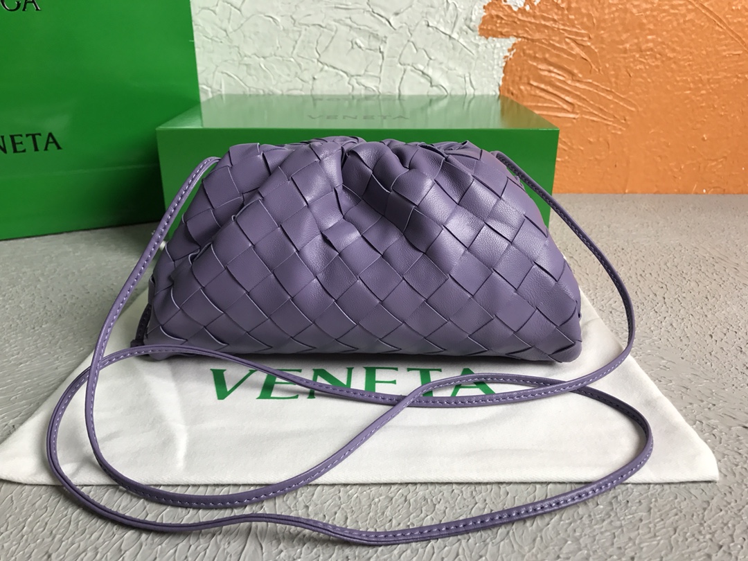 [TOP] Bottega Veneta BV The Pouch Bag 22x13x7cm - Purple - 711 Luxury