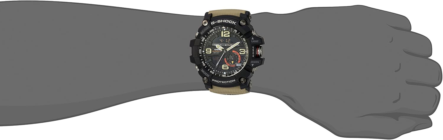 Casio Men's GG-1000-1A5CR G Shock Analog-Digital Display Quartz Beige Watch