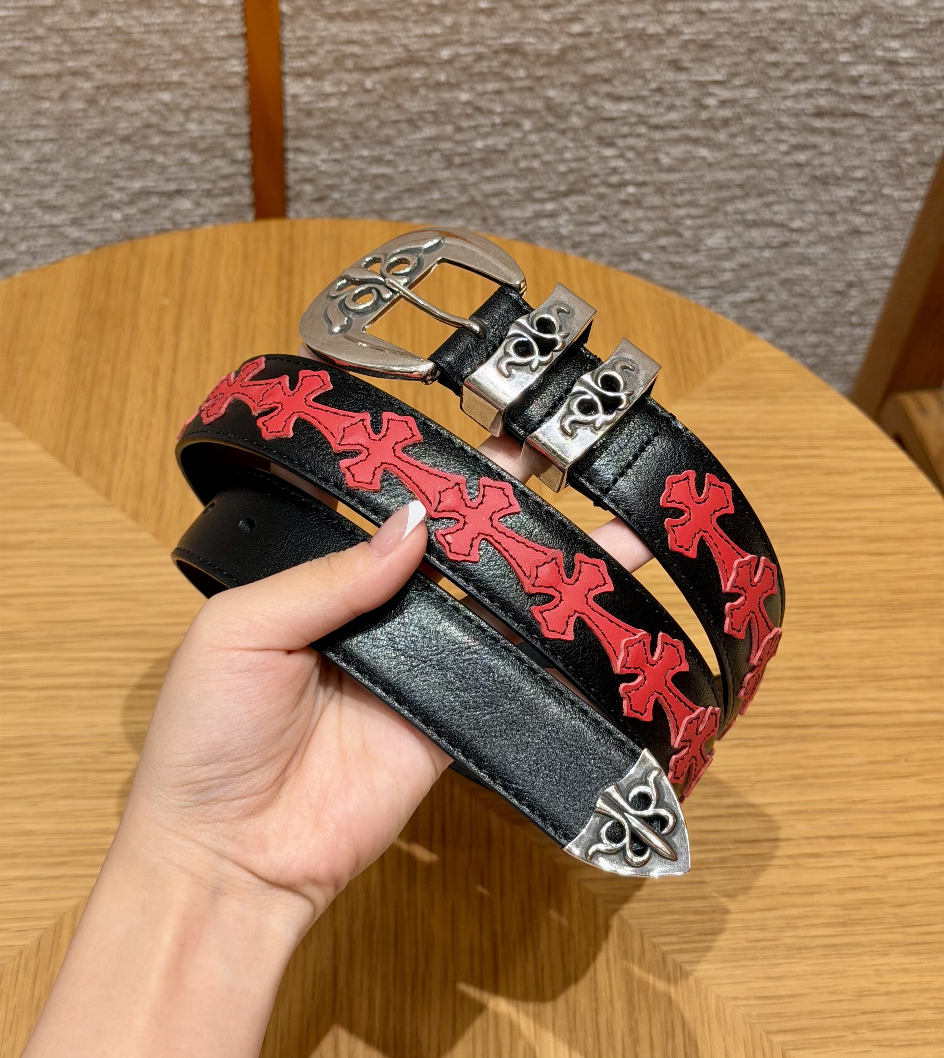 Chrome Hearts Belt Chrome Hearts Iris Pin Buckle Belt #395345 View 2 | Nigo Office