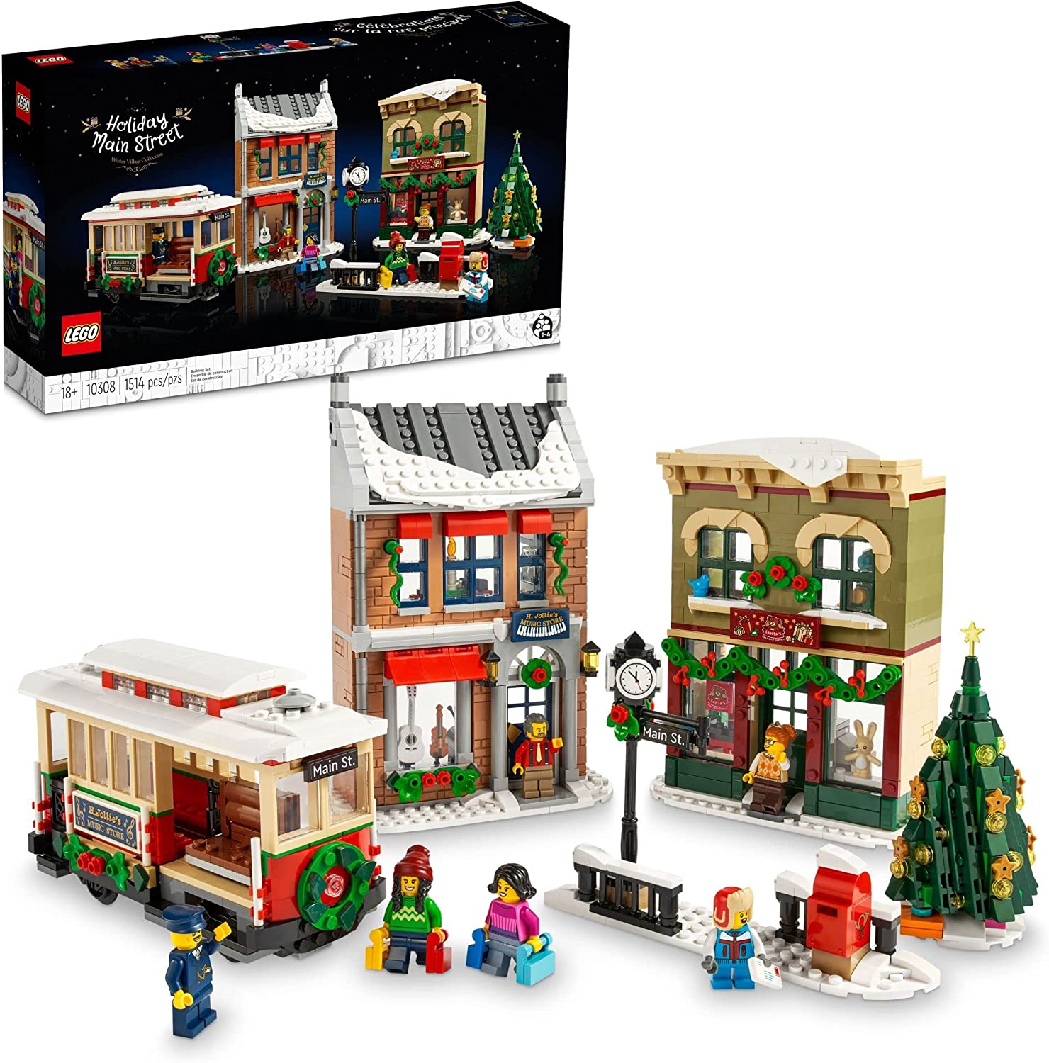 LEGO Holiday Main Street 10308 Building Set for Adults (1,514 Pieces)