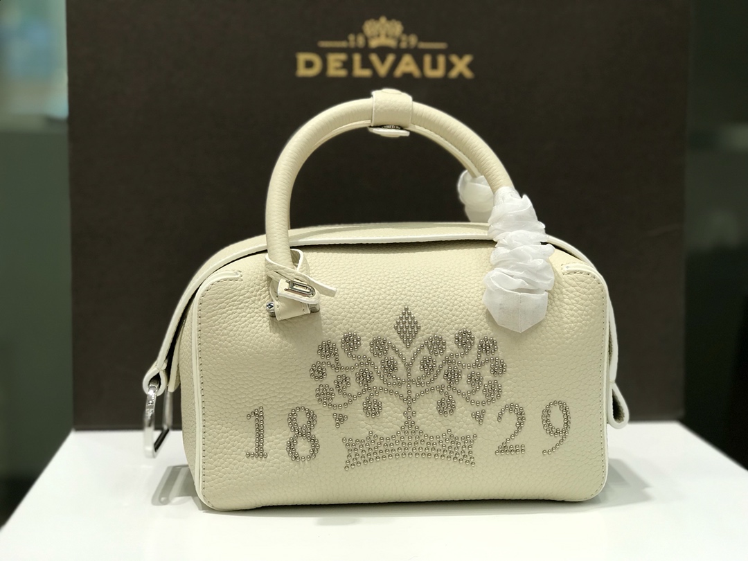 [TOP] Delvaux Cool Box Bag 22cm - White - 711 Luxury