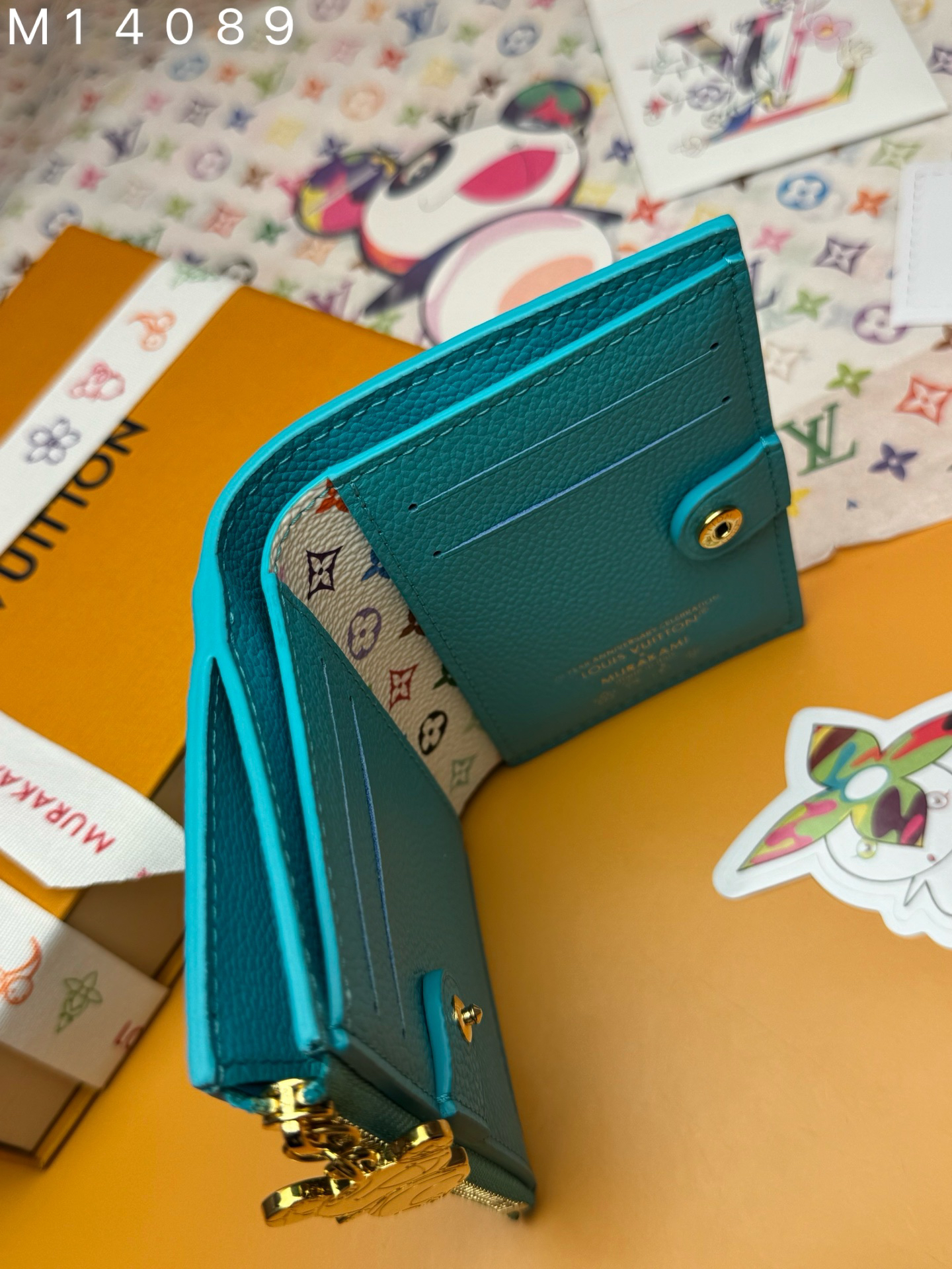 [TOP] Louis Vuitton LV Wallet Emeinte Leather 9x11.5x1.5cm - Lake Blue - 711 Luxury