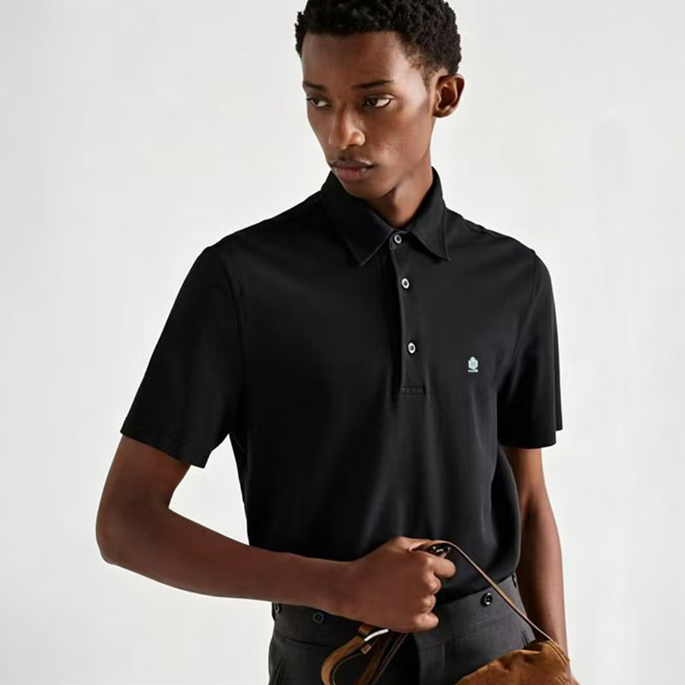 Prada Mercerized Pique Polo Shirt #386417