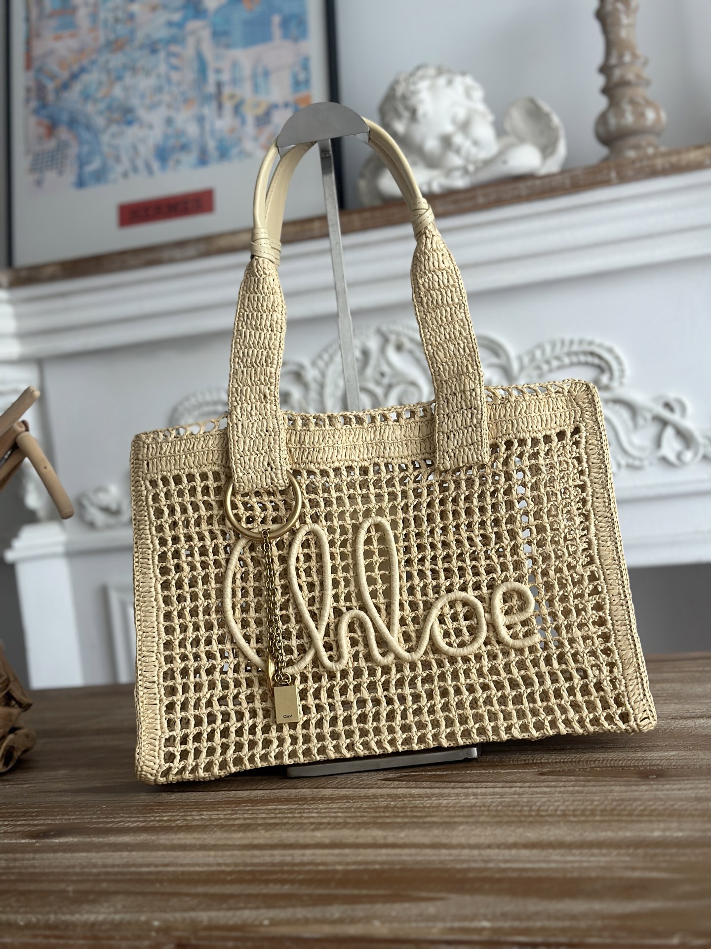 [TOP] Chloe Summer Banana Bag 37*26*13.5cm - Beige - 711 Luxury