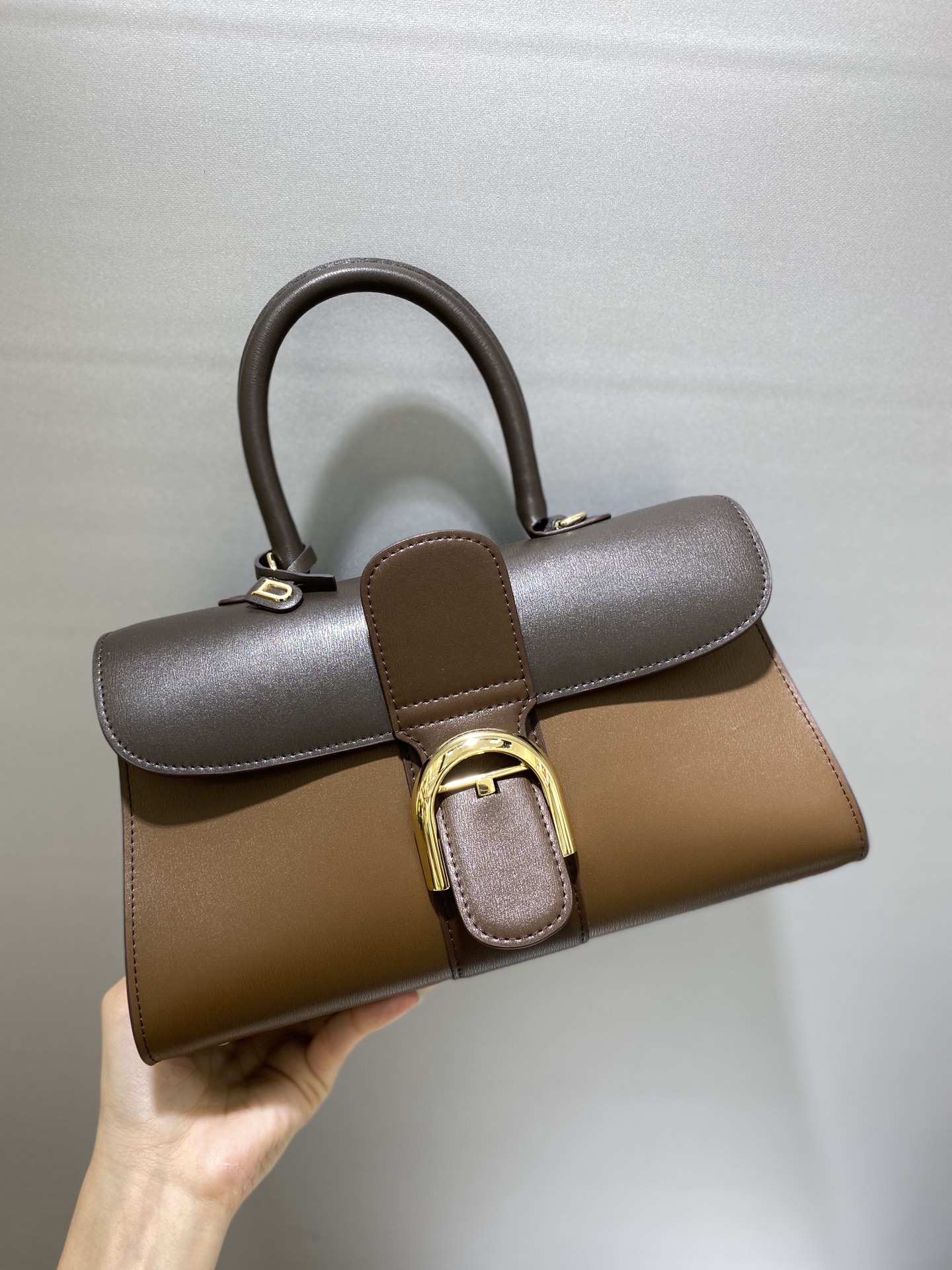 [TOP] Delvaux Brillant Bag Box Leather 28cm - Coffee - 711 Luxury