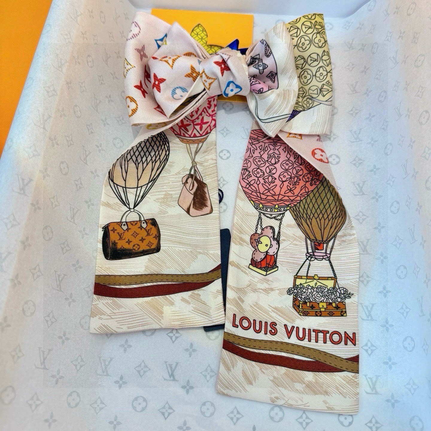 [TOP] Louis Vuitton LV Twilly Scarf - Pink - 711 Luxury