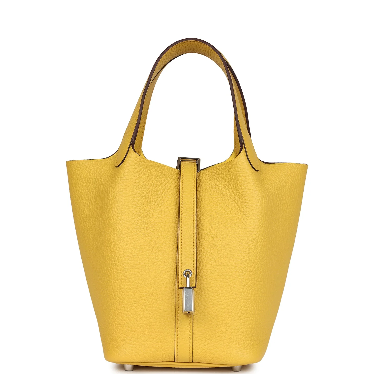 Hermes Picotin Lock  Sun Clemence Palladium Hardware