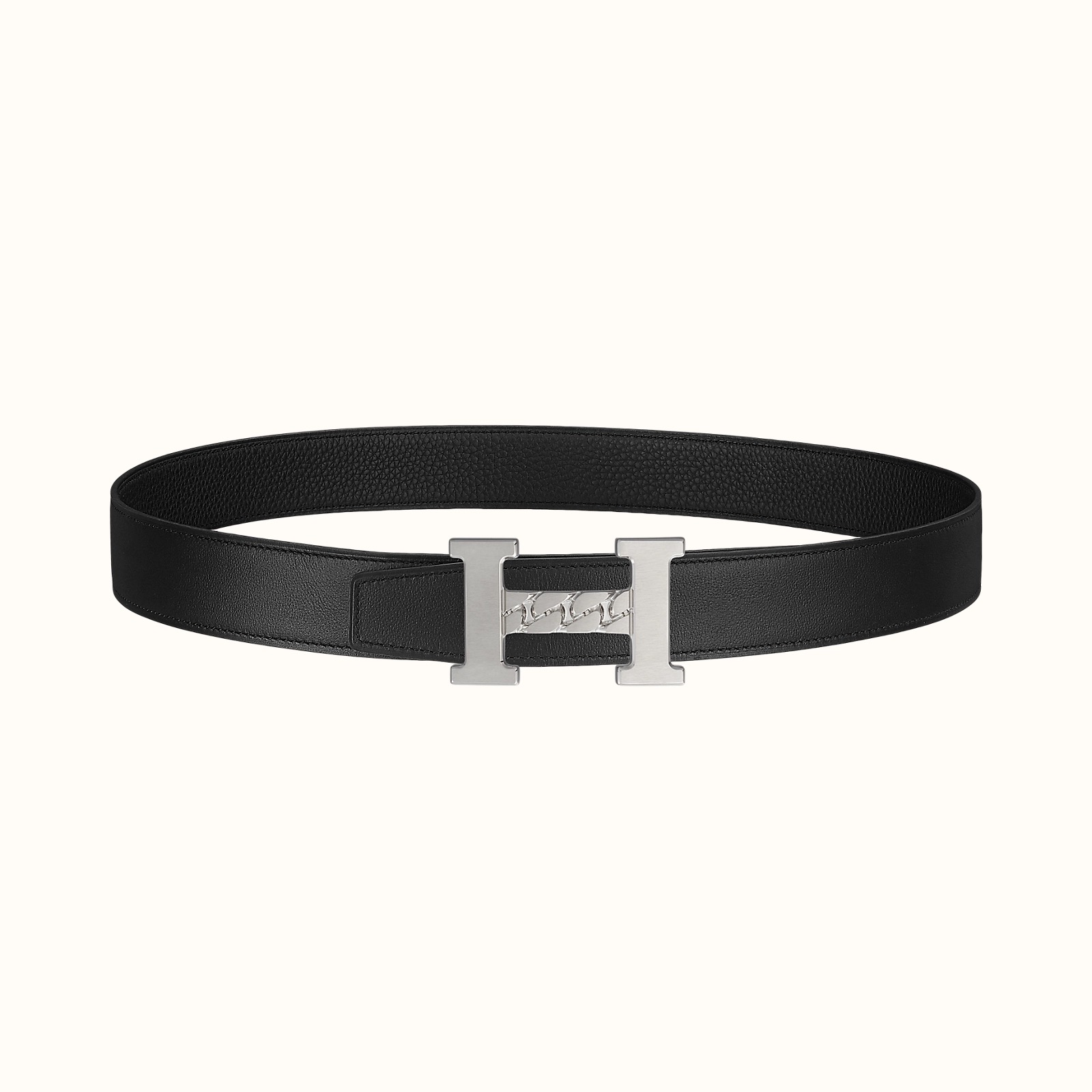[TOP] HERMES Calfskin Belt 38mm - Black - 711 Luxury