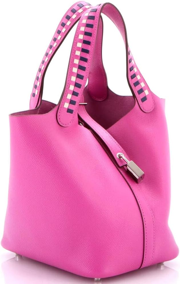 Hermès, Pre-Loved Picotin Lock Bag Tressage Epsom PM, Magnolia
