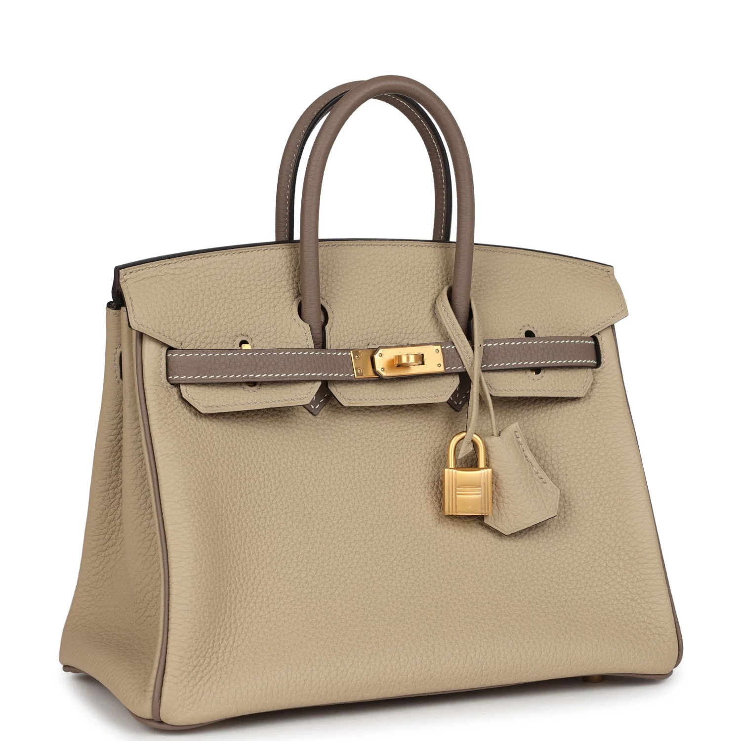 Hermes Special Order (HSS) BirkinEtoupe and Trench Togo Brushed Gold Hardware