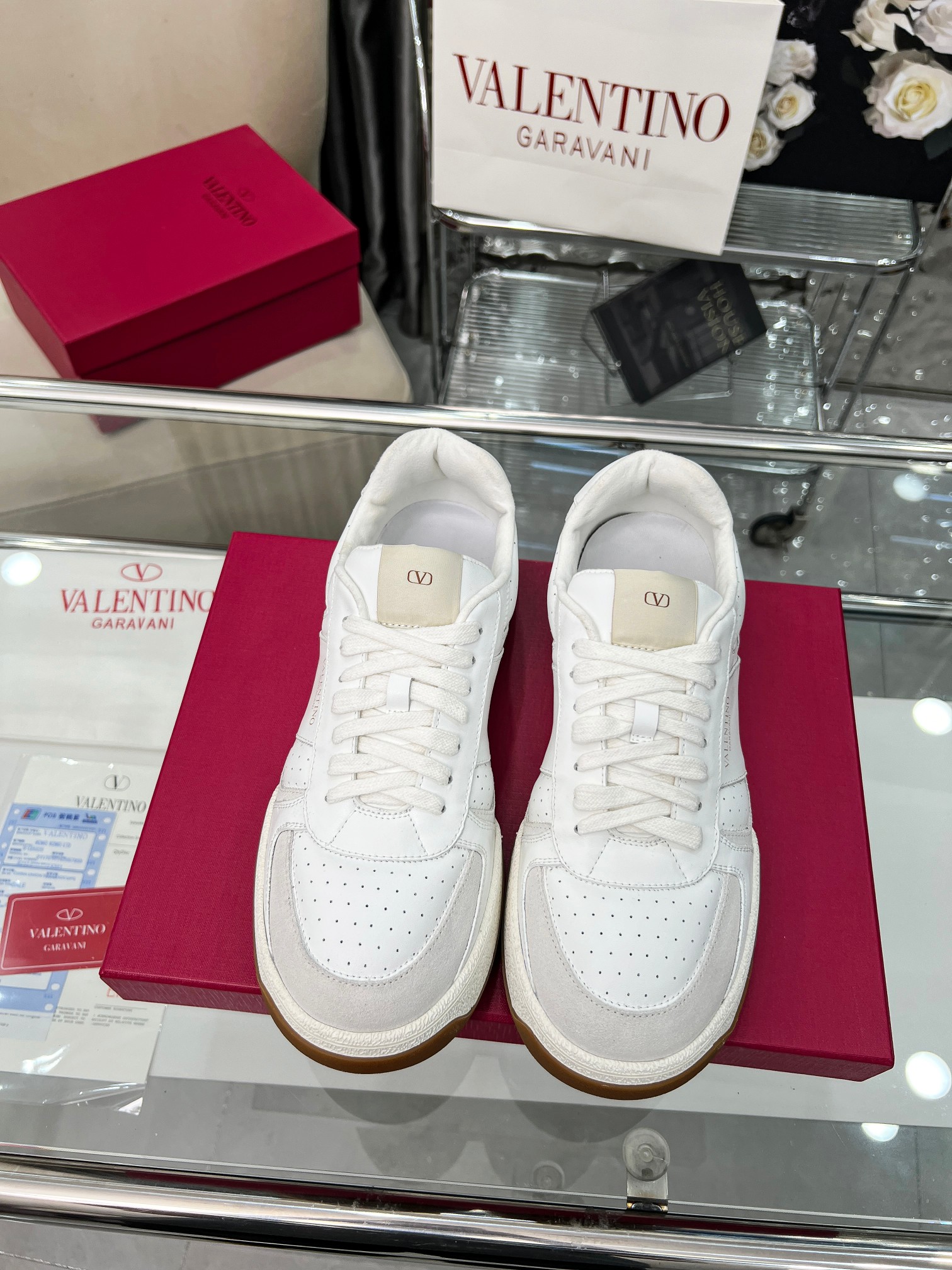 [TOP] VALENTINO Casual Shoes - White - 711 Luxury
