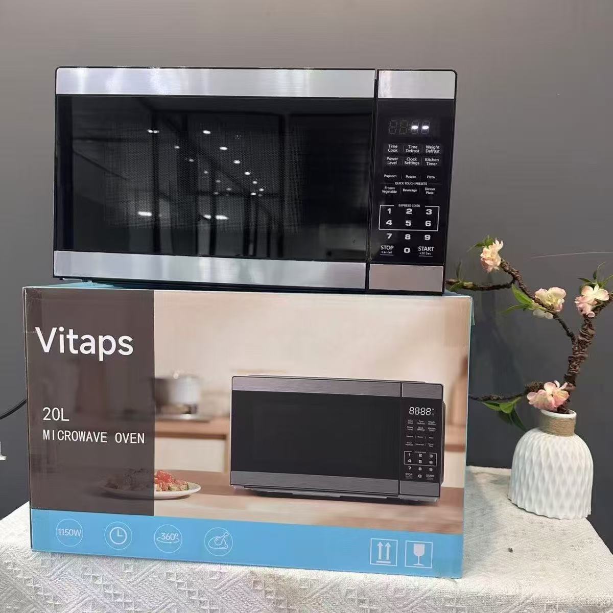 20L Commercial Microwave Oven with Heating and Touchscreen Controls