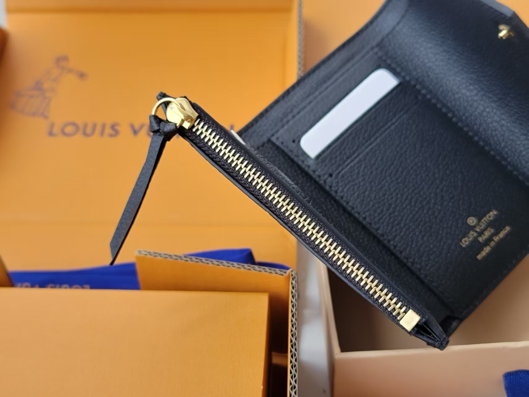 [TOP] Louis Vuitton LV Wallet 12X9.5x1.5cm - Black - 711 Luxury