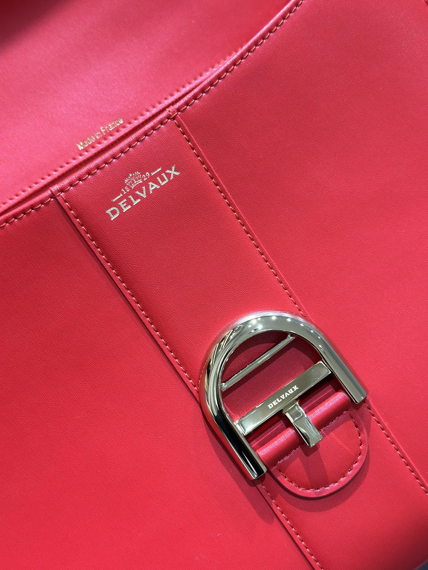 [TOP] Delvaux Brillant Bag Box Leather 28cm - Red - 711 Luxury