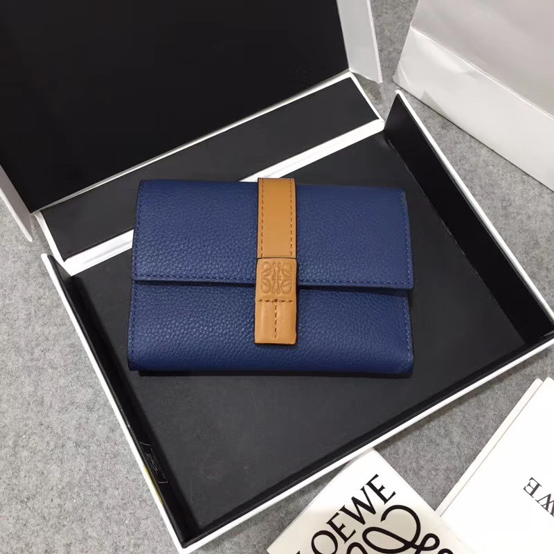 [TOP] LOEWE Wallet 12*8.5cm - Blue - 711 Luxury