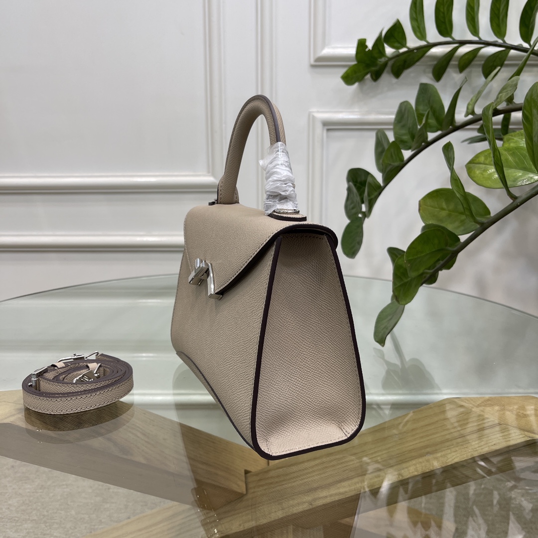 [TOP] MOYNAT Gabrielle Bag Cowhide 22x16x8.5cm - Gray - 711 Luxury