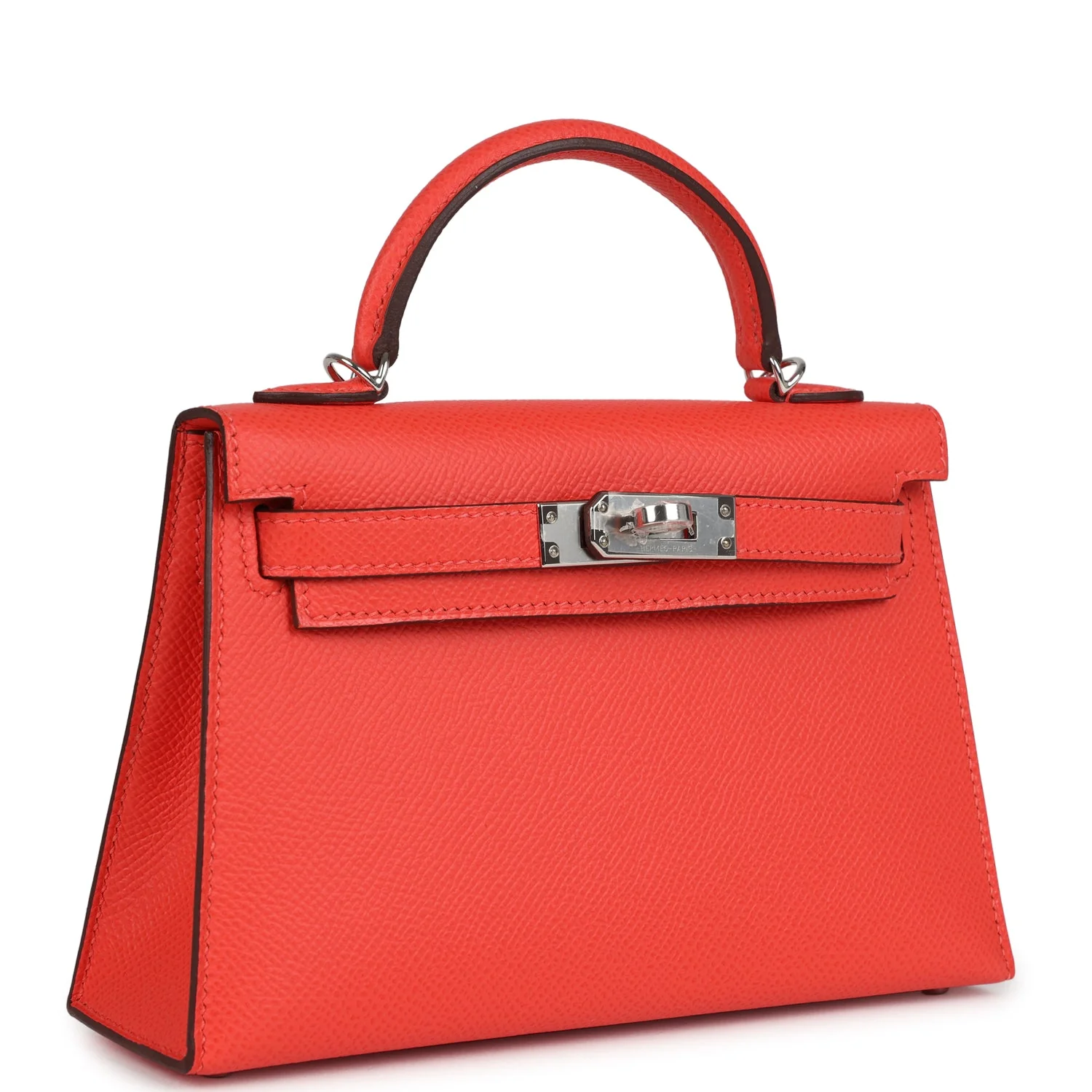 Hermes Kelly Sellier  Orange Field Epsom Palladium Hardware