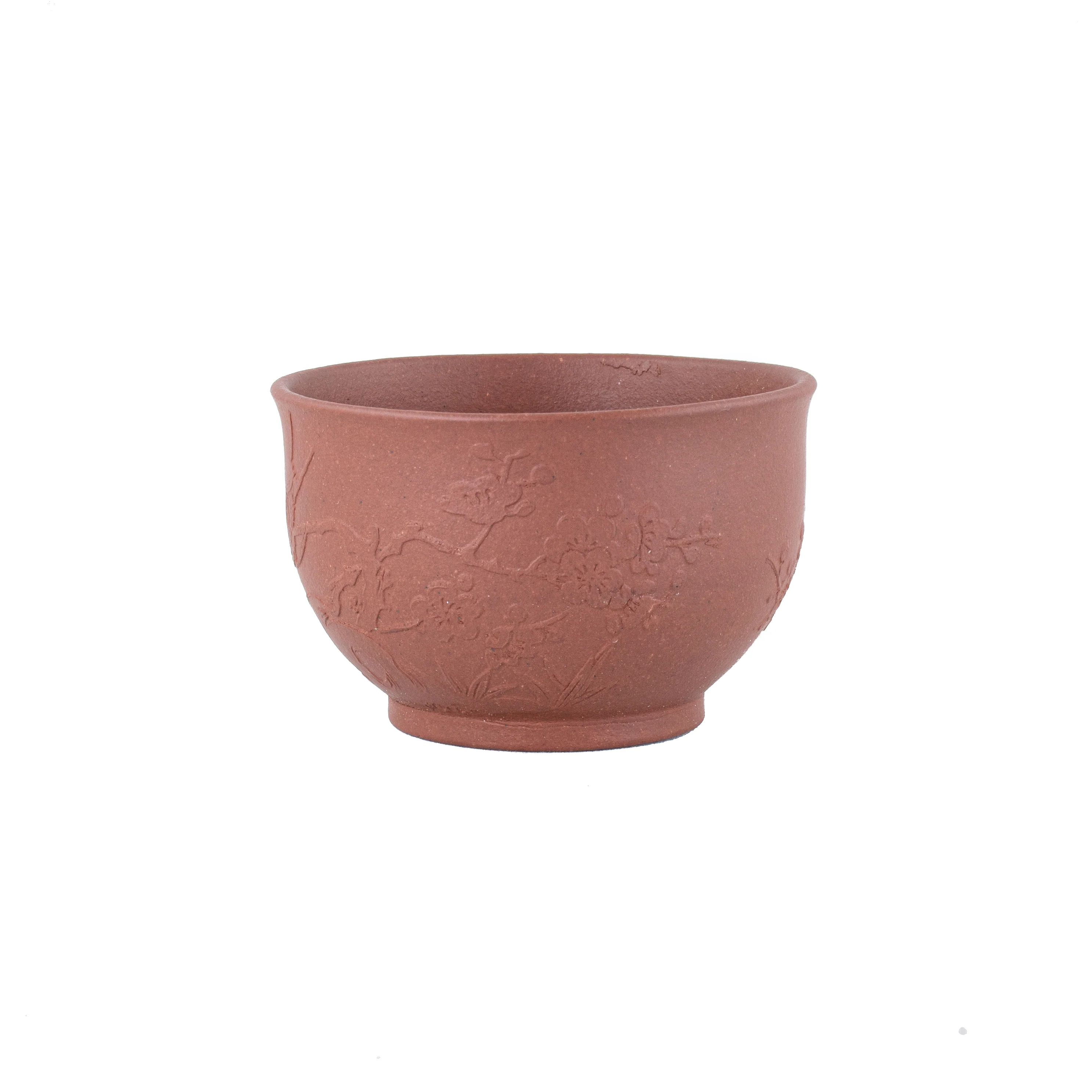 Yixing Clay Tea Cup Herald Of Spring (Bird and Plum Blossom)