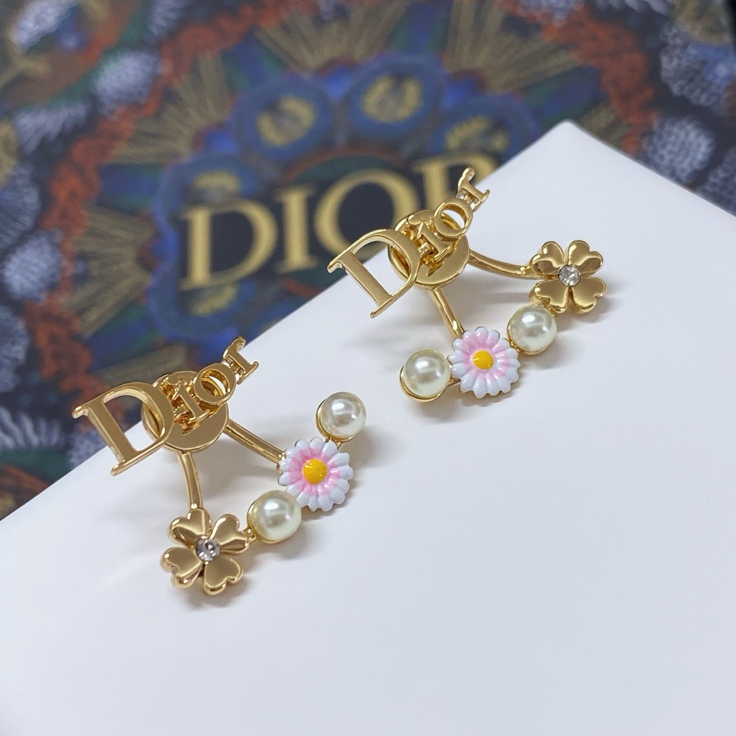 [TOP] Christian Dior Earrings - Gold - 711 Luxury