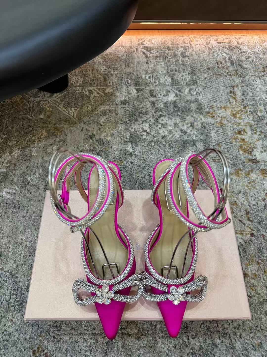 [TOP] Mach & Mach Strass Bow Double Ankle-Strap Pumps - 5 Colors - 711 Luxury