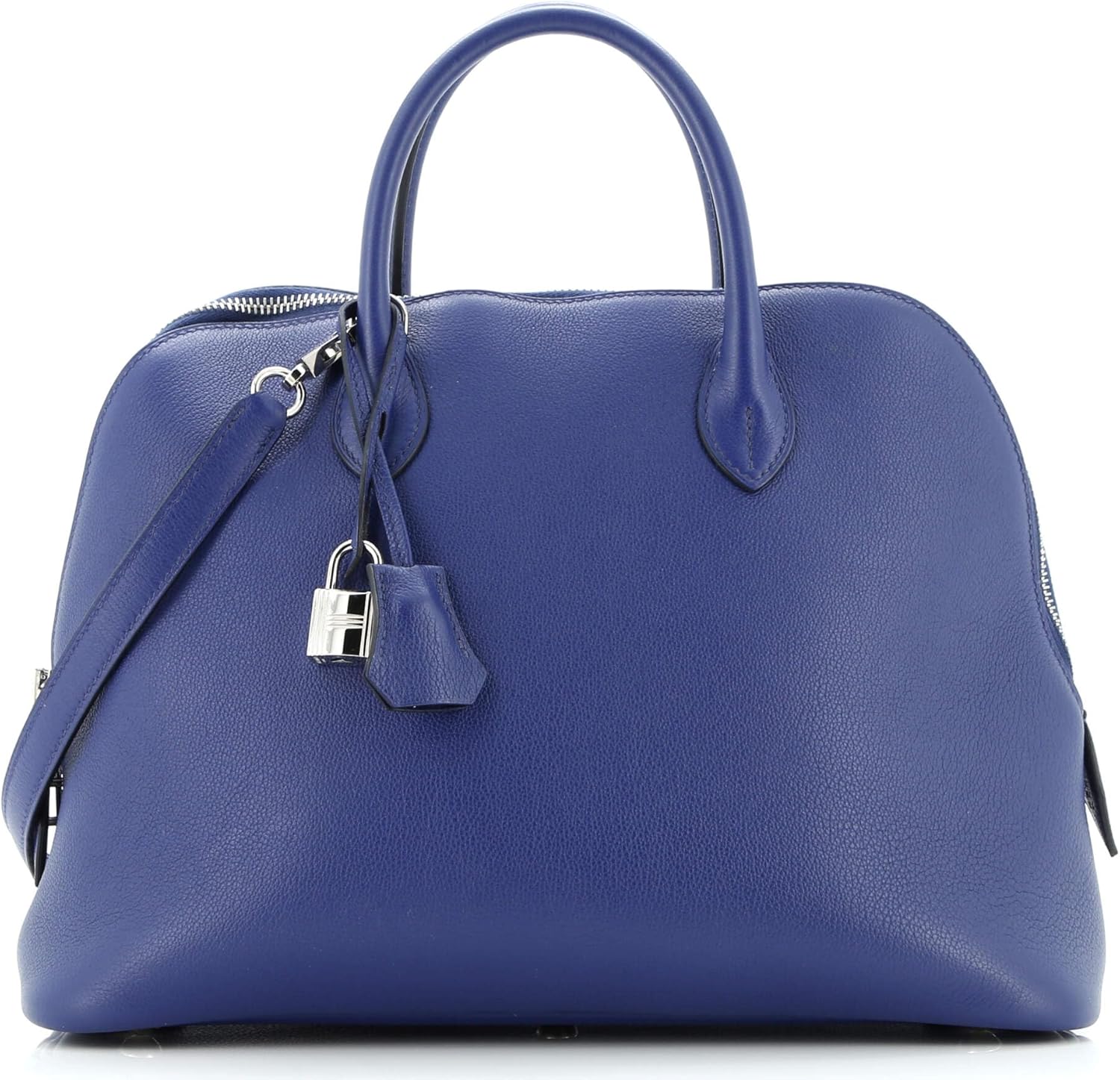 Hermès, Pre-Loved Bolide 1923 Bag Evercolor 30, Bleu Saphir