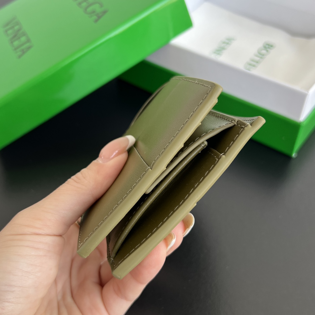 [TOP] Bottega Veneta BV Wallet 11x9.5 cm - Green - 711 Luxury