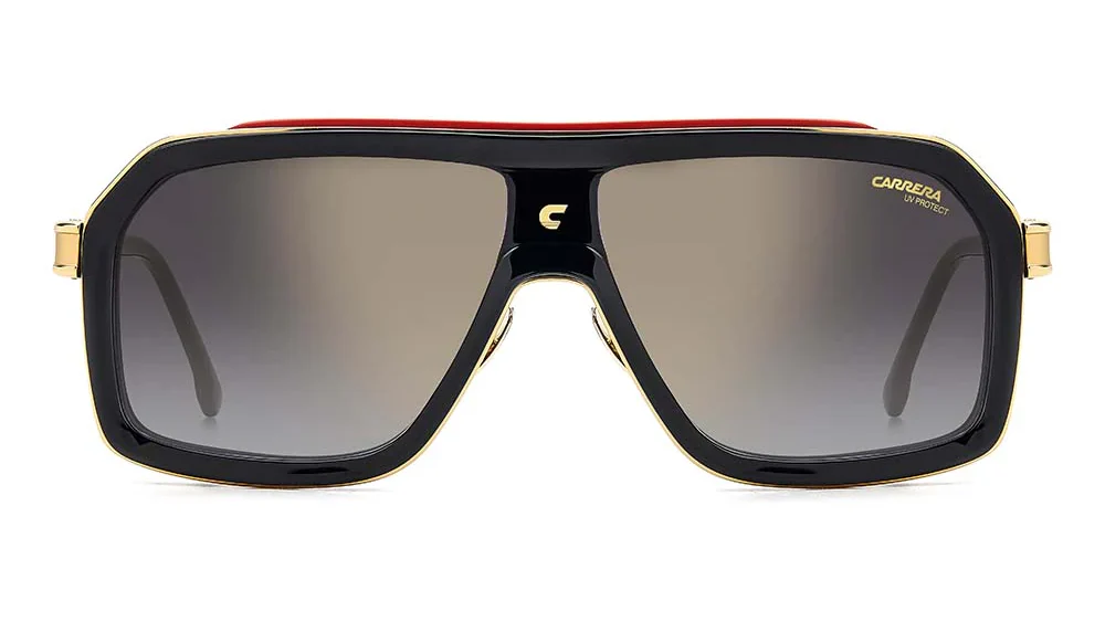 Ca 1053/S/TI - Black Red | Grey Shaded Gold Mirror