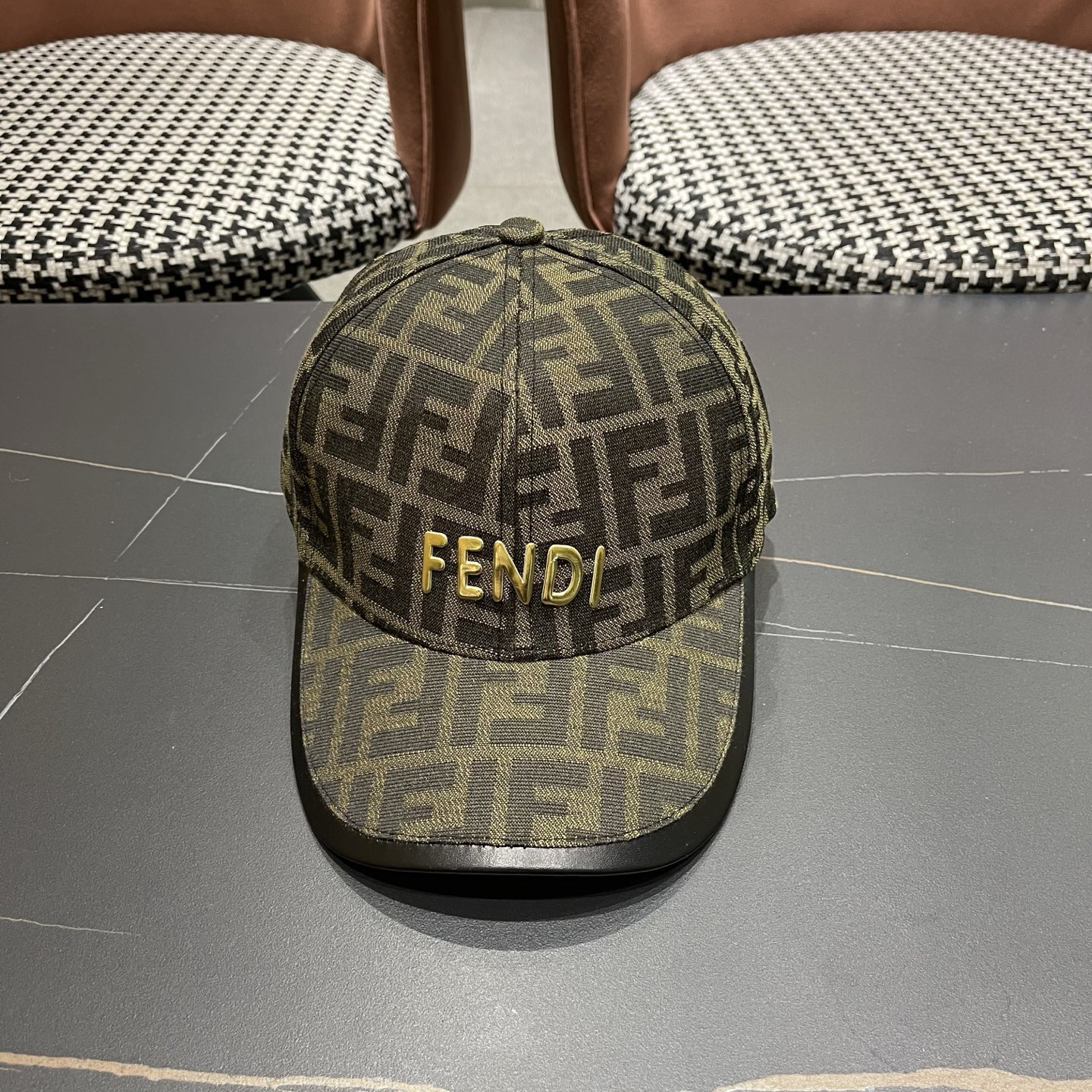 [TOP] FENDI Baseball Hat - Brown - 711 Luxury