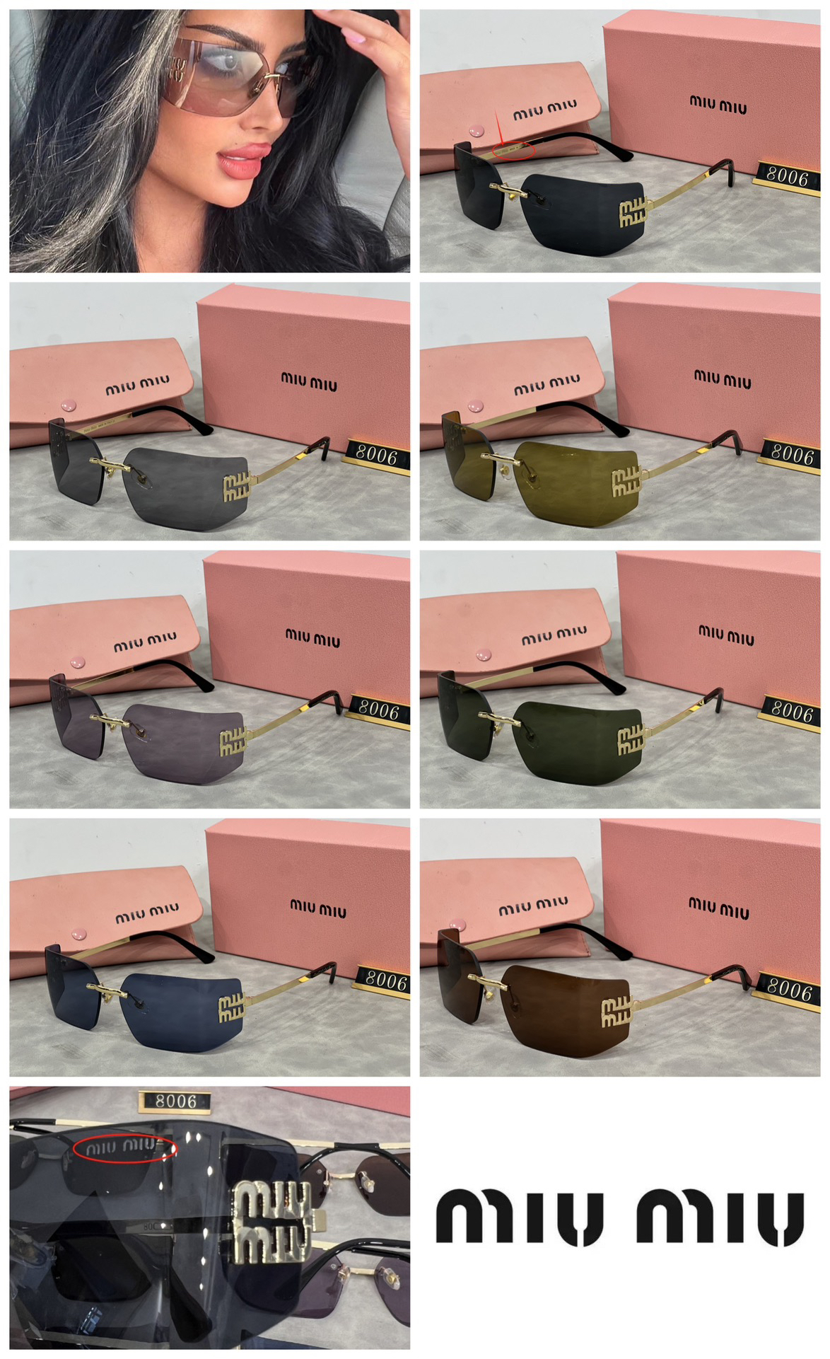 [TOP] Miu Miu Sunglasses - 7 Colors