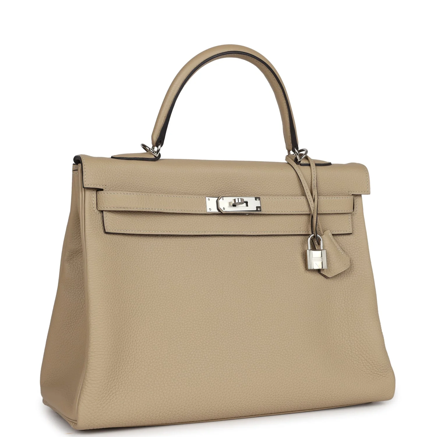 Hermes Kelly Retourne 3 Trench Togo Palladium Hardware