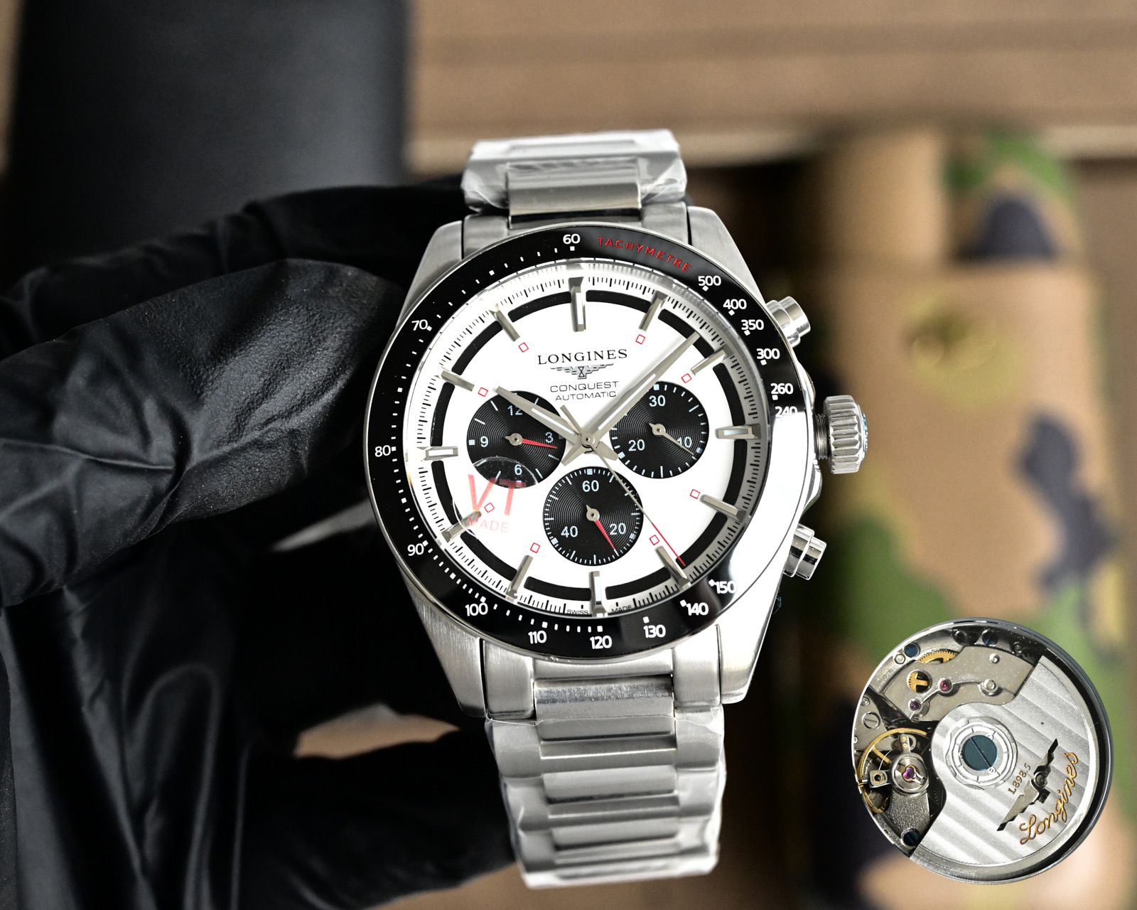 [TOP] LONGINES Watch 42mm - Black/White - 711 Luxury
