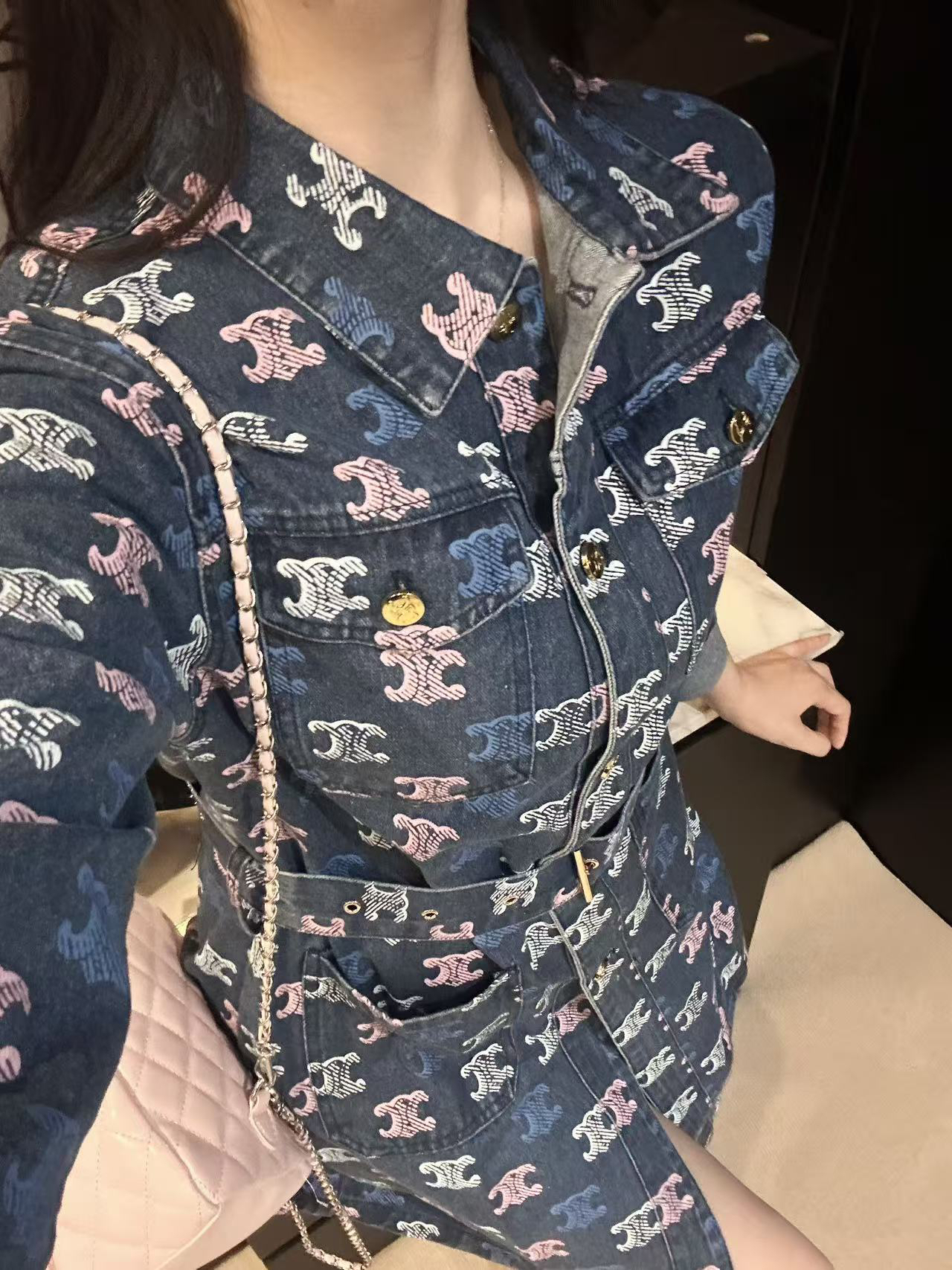 TOP] CELINE  Jacket -Blue