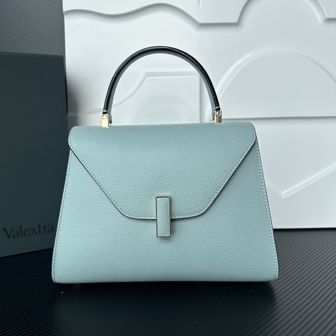[TOP] VALEXTRA lside Bag 26x20x12cm - Blue - 711 Luxury
