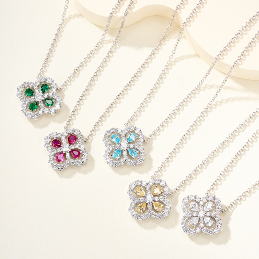 Designer Jewelry Harry Winston Flower Diamond Necklace | Nigo Office