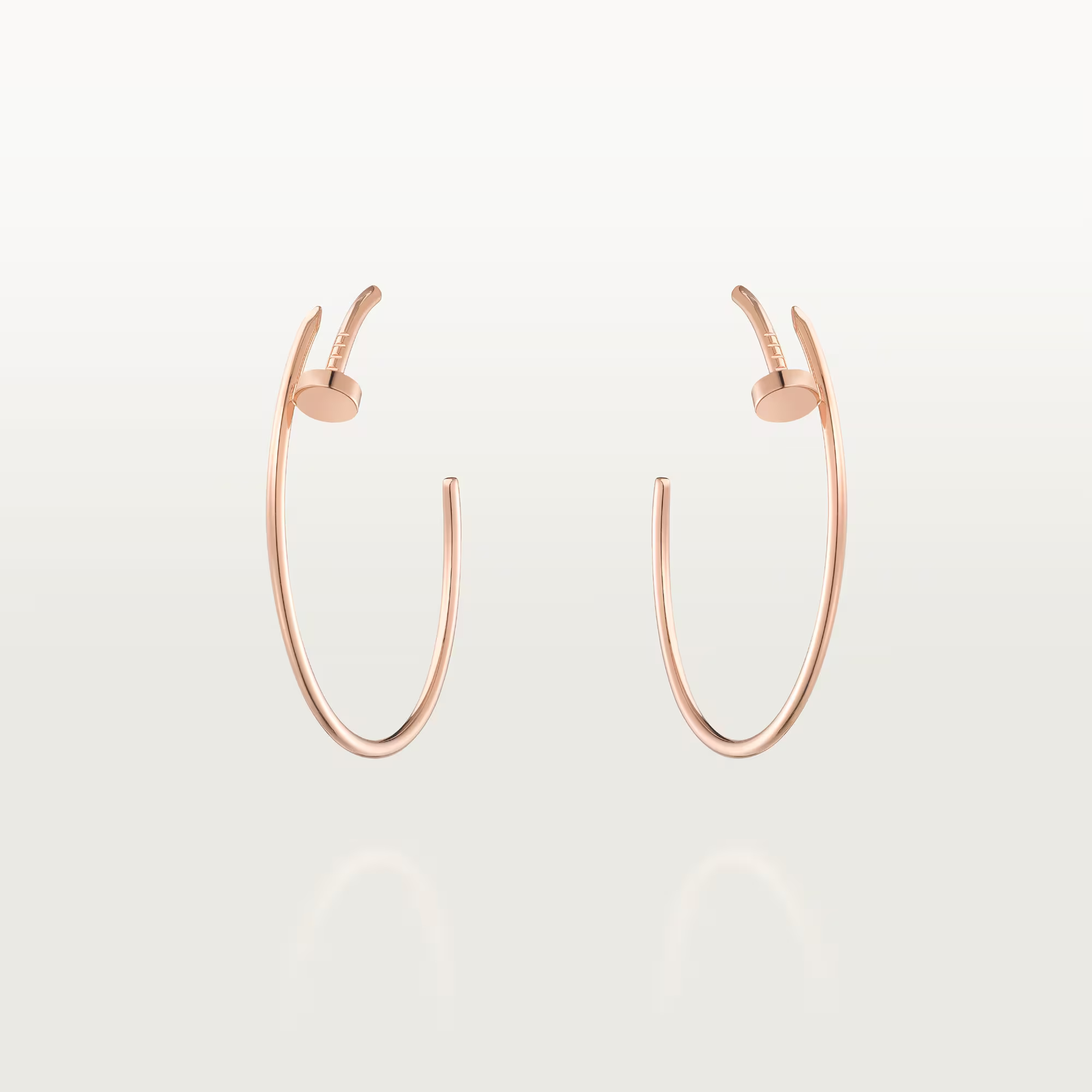 Carty Nails Solo Trace Earrings,Rose Gold