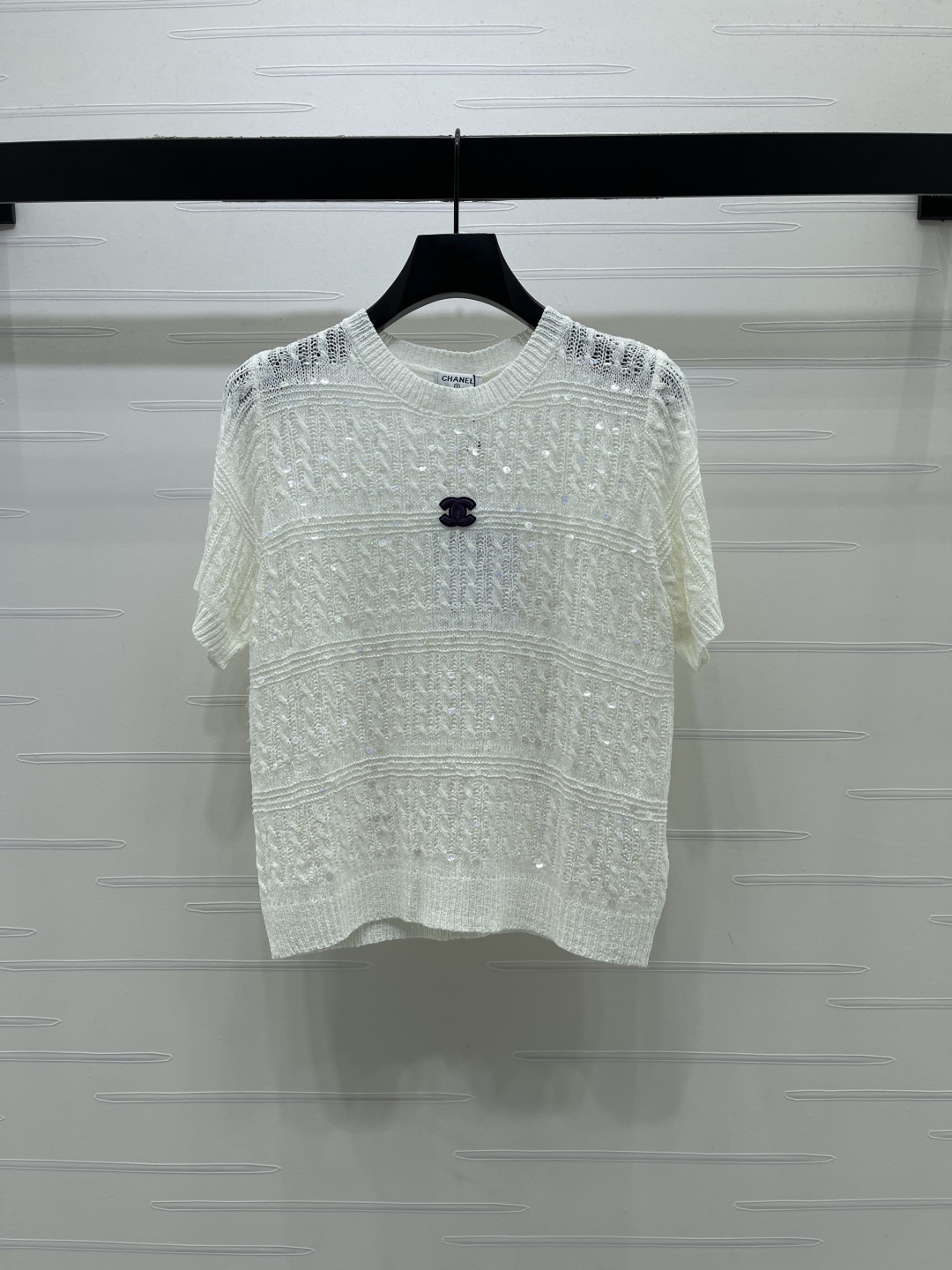 [TOP] CHANEL Knit Top - White - 711 Luxury