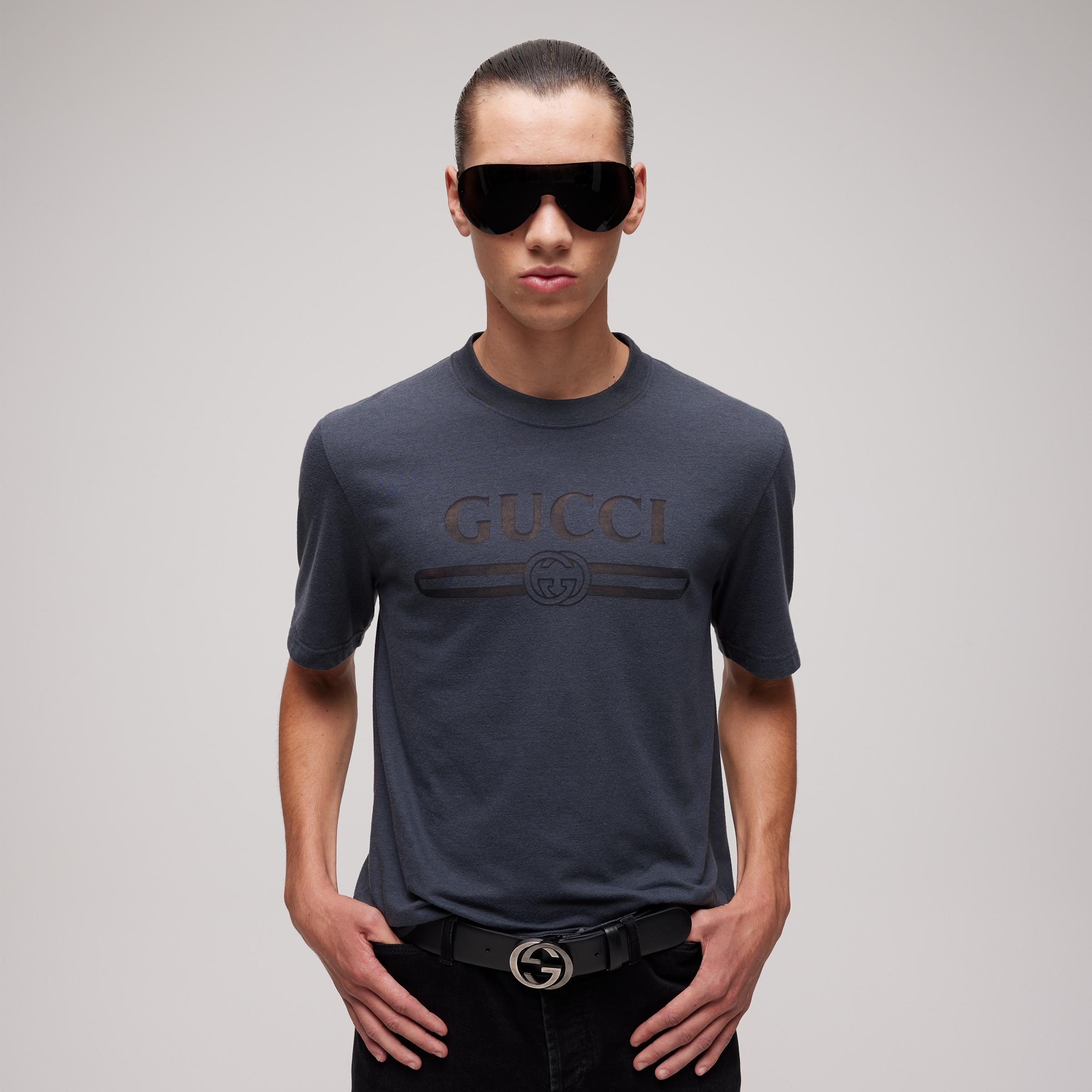 Gucci Cotton Jersey T-shirt With Devoré Detail #384957
