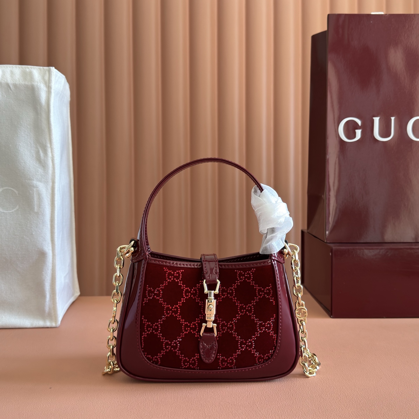 [TOP] GUCCI The Jackie 1961 Bag 19x13x4cm - Red