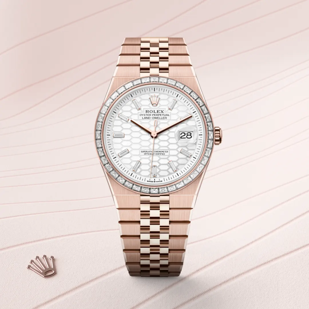 Rolex Land Rover 40mm, Everose Gold Diamond, Oyster M127385TBR-0003