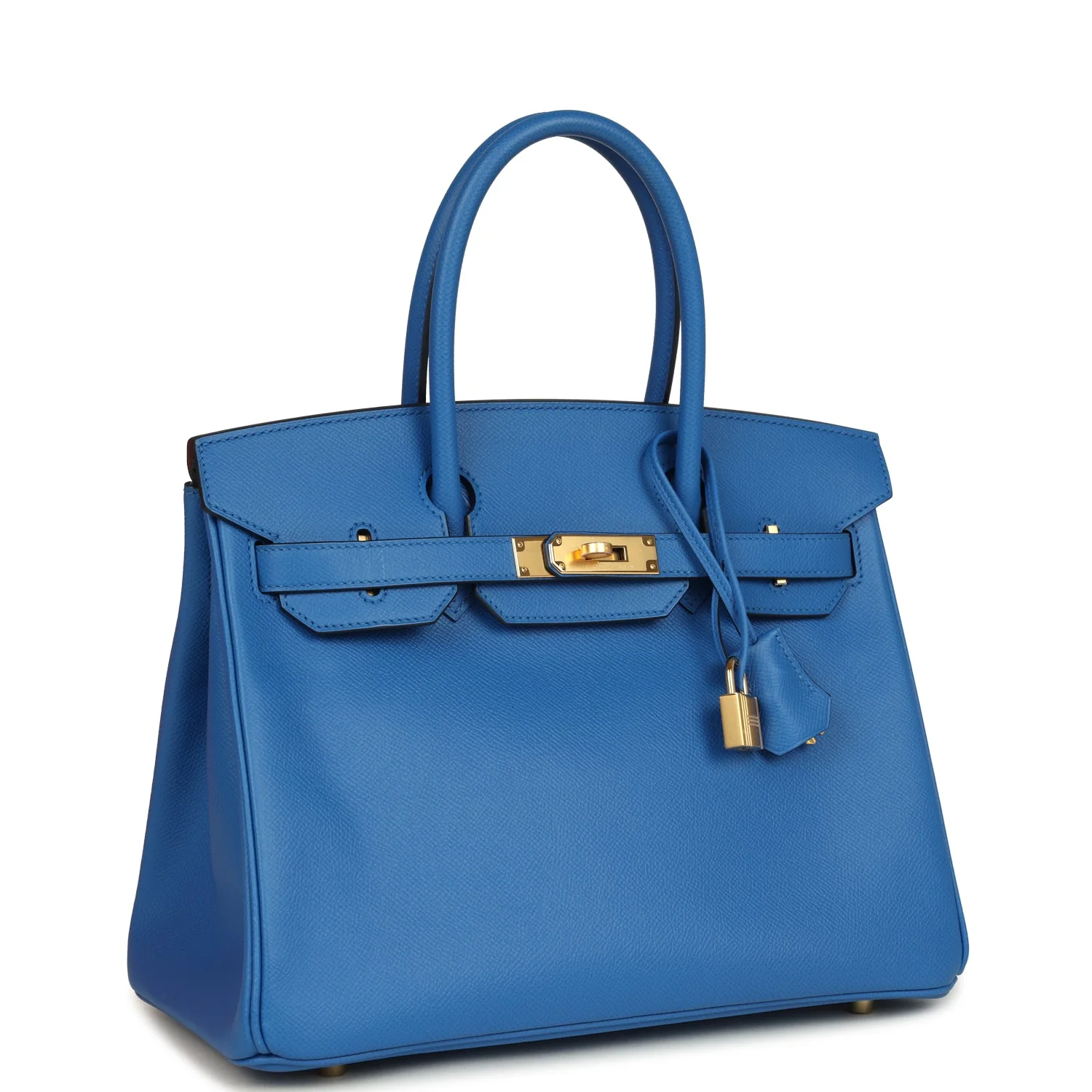 Hermes BirkinBleu Zellige Epsom Gold Hardware