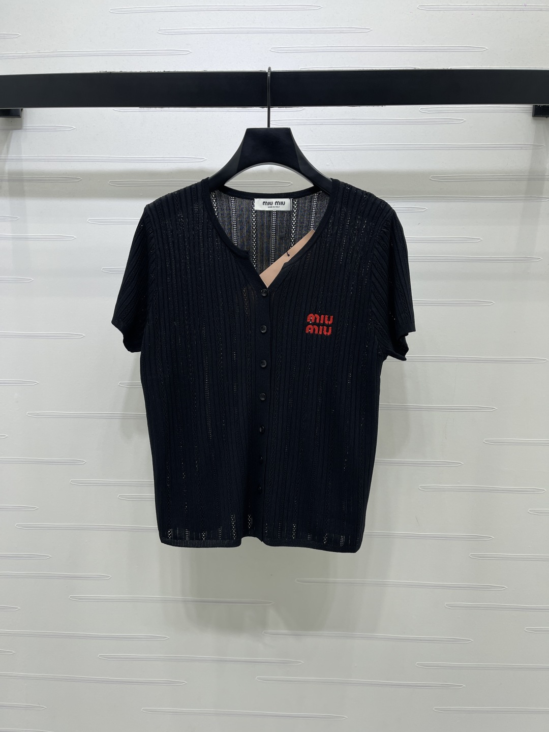 [TOP] Miu Miu Knit Top - Black - 711 Luxury