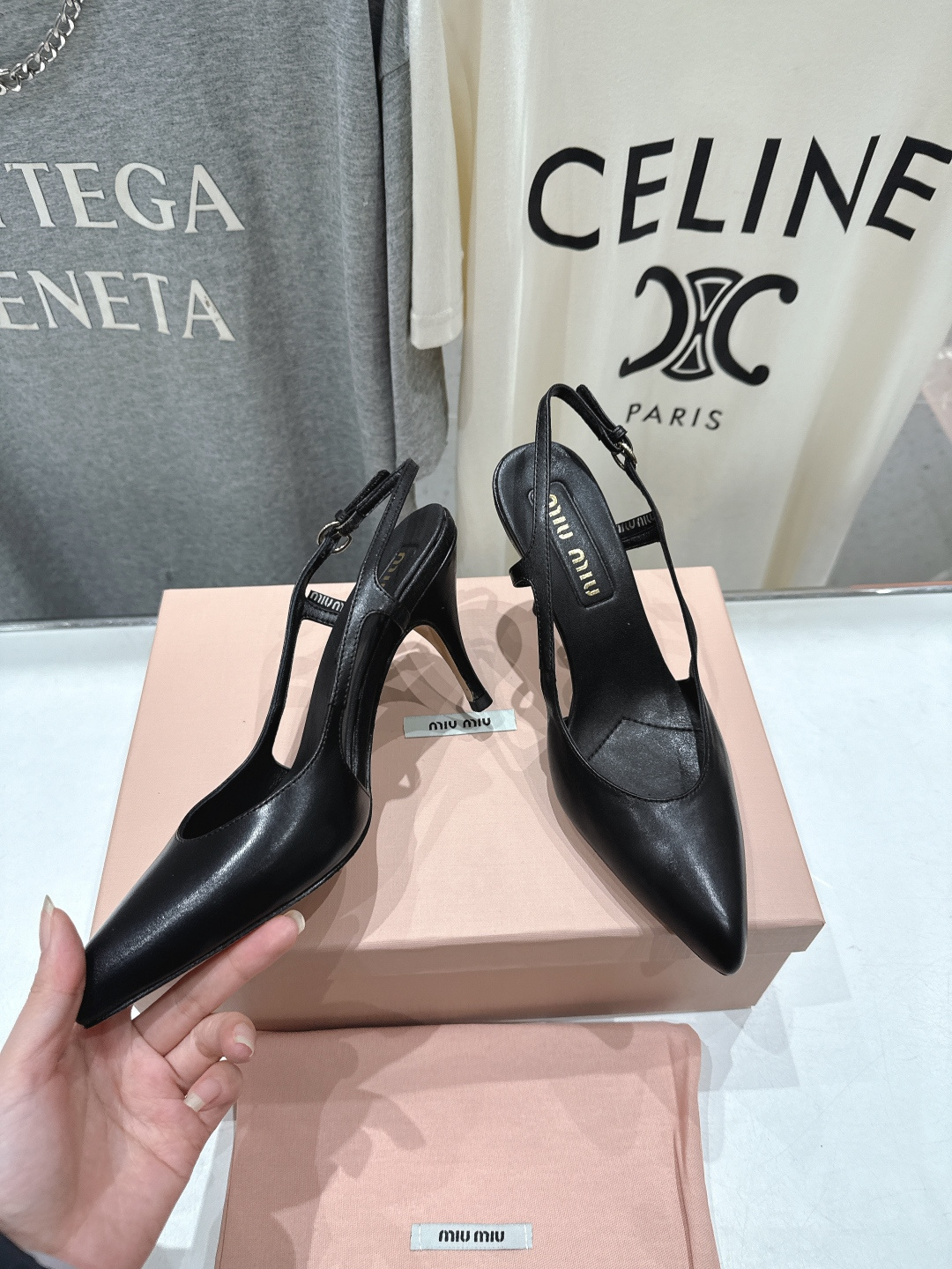 [TOP] Miu Miu High Heel Mules - 3 Colors