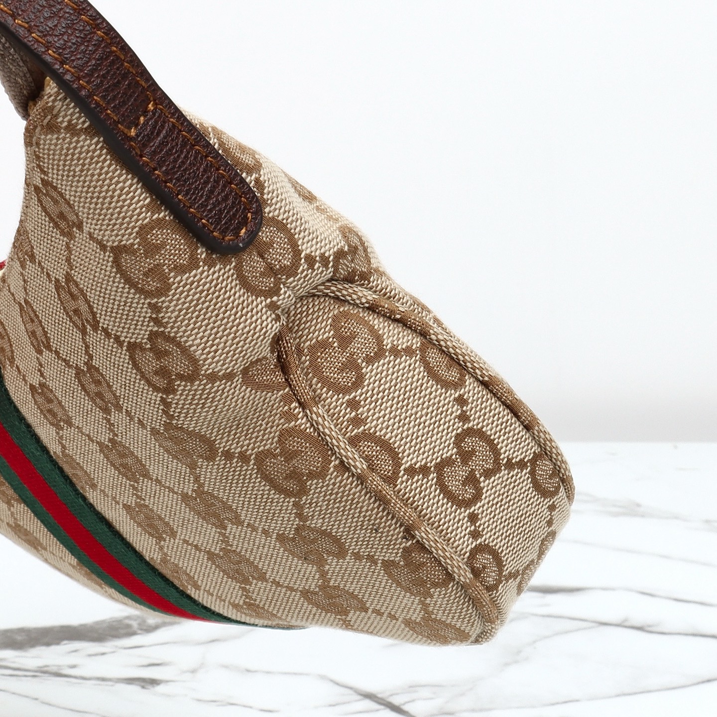 [TOP] GUCCI Lunetta Small Crossbody Bag 22×13×3cm - Brown